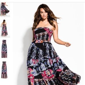 Strapless maxi dress